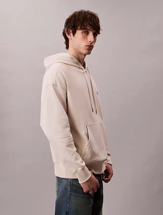 Sudadera con capucha de felpa Monogram relajada de felpa de alta calidad Sudadera con capucha de felpa Monogram relajada de felpa de alta calidad