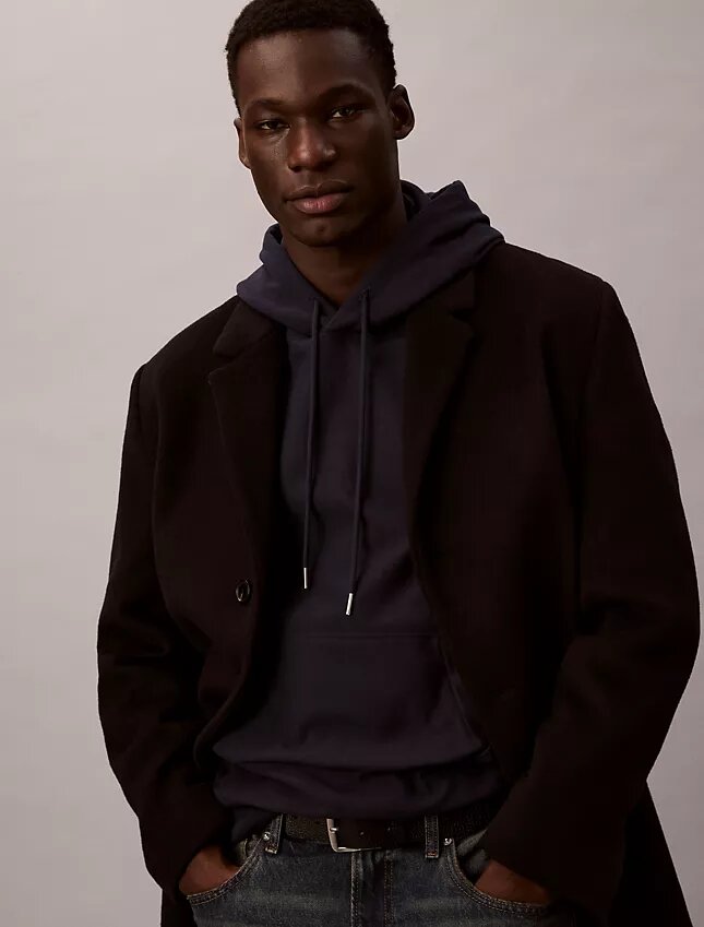 Sudadera con capucha de felpa Monogram relajada de felpa de alta calidad Sudadera con capucha de felpa Monogram relajada de felpa de alta calidad