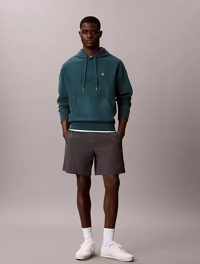 Sudadera con capucha de felpa Monogram relajada de felpa de alta calidad Sudadera con capucha de felpa Monogram relajada de felpa de alta calidad