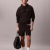 Sudadera con capucha de felpa Monogram relajada de felpa de alta calidad Sudadera con capucha de felpa Monogram relajada de felpa de alta calidad