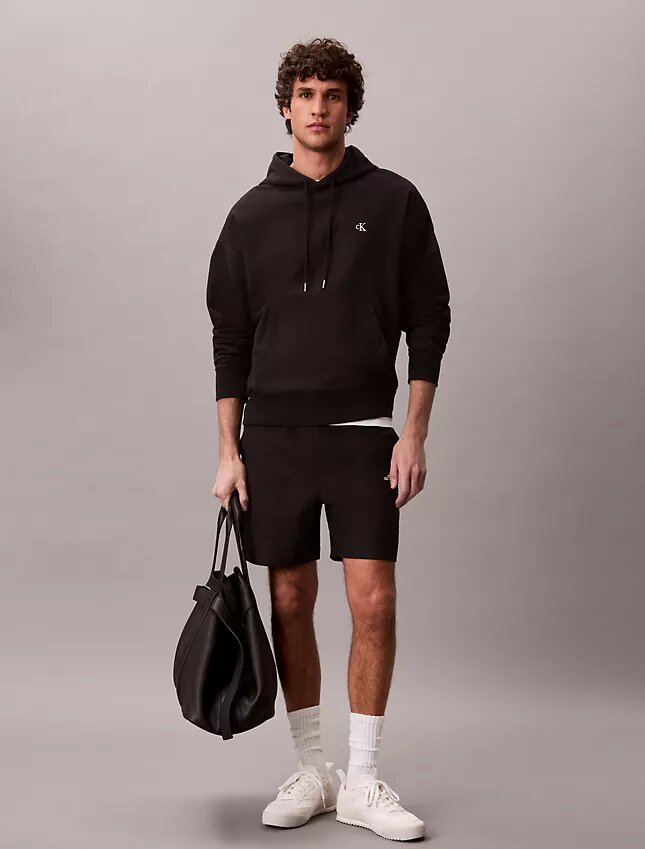 Sudadera con capucha de felpa Monogram relajada de felpa de alta calidad Sudadera con capucha de felpa Monogram relajada de felpa de alta calidad