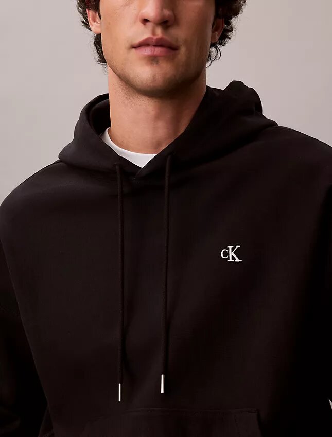 Sudadera con capucha de felpa Monogram relajada de felpa de alta calidad Sudadera con capucha de felpa Monogram relajada de felpa de alta calidad