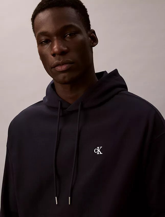 Sudadera con capucha de felpa Monogram relajada de felpa de alta calidad Sudadera con capucha de felpa Monogram relajada de felpa de alta calidad