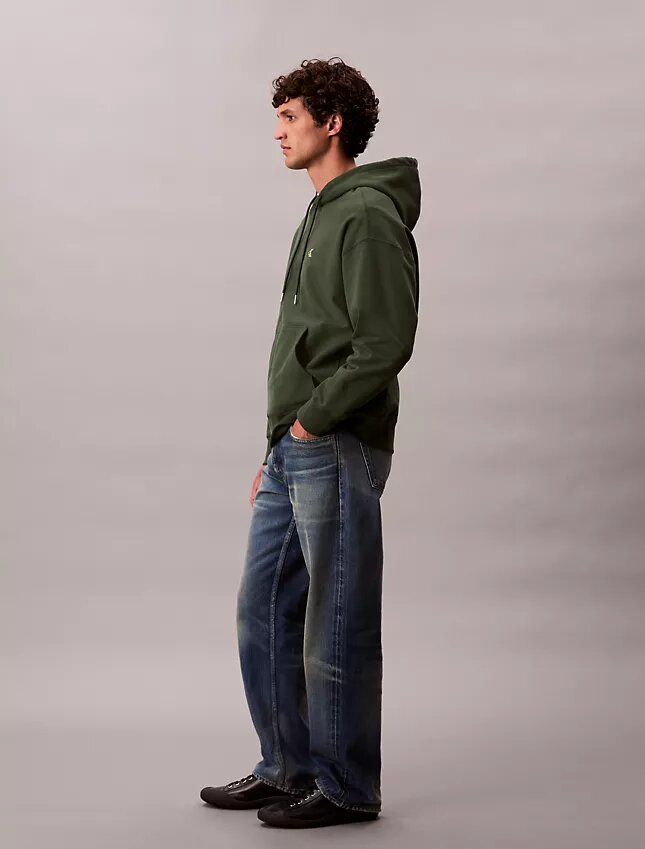 Sudadera con capucha de felpa Monogram relajada de felpa de alta calidad Sudadera con capucha de felpa Monogram relajada de felpa de alta calidad