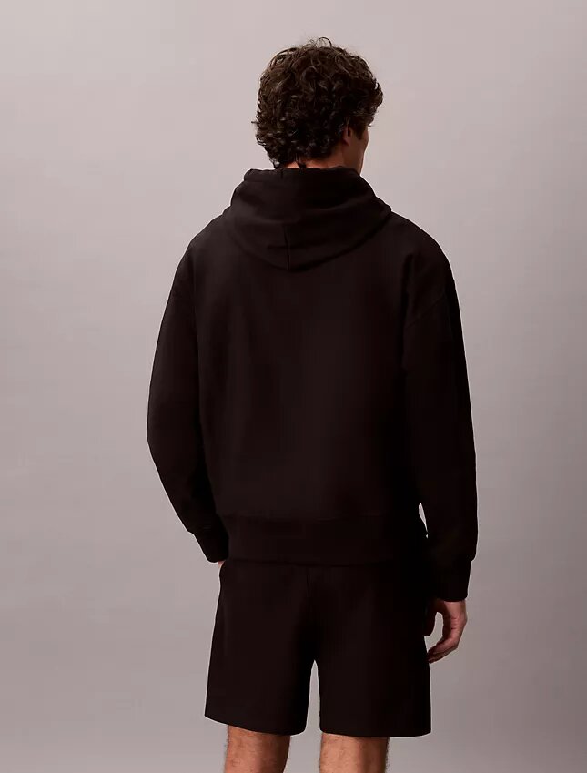 Sudadera con capucha de felpa Monogram relajada de felpa de alta calidad Sudadera con capucha de felpa Monogram relajada de felpa de alta calidad