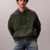Sudadera con capucha de felpa Monogram relajada de felpa de alta calidad Sudadera con capucha de felpa Monogram relajada de felpa de alta calidad