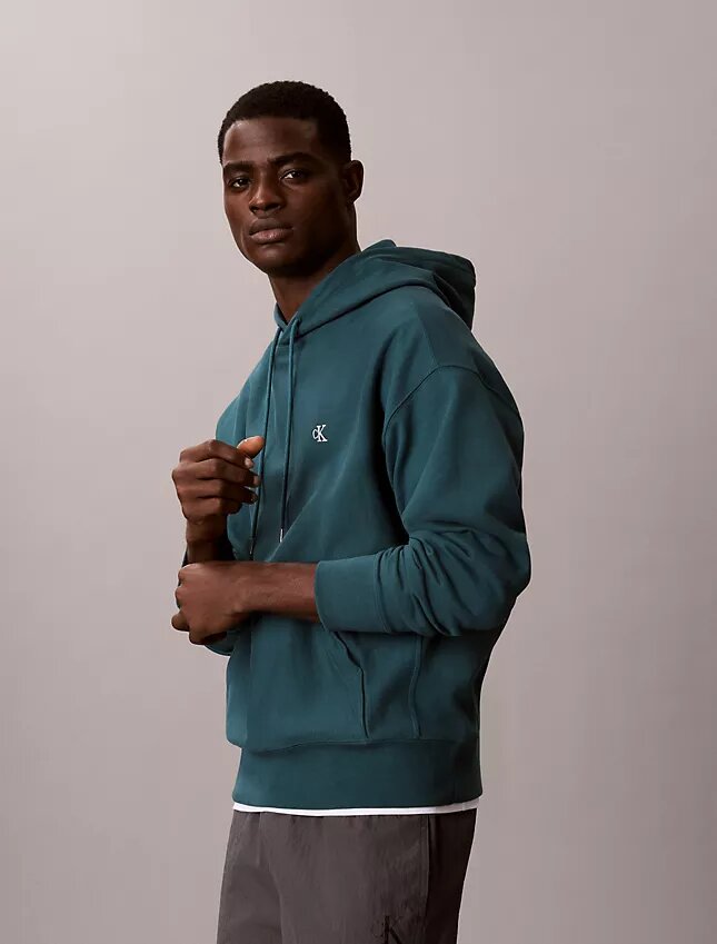 Sudadera con capucha de felpa Monogram relajada de felpa de alta calidad Sudadera con capucha de felpa Monogram relajada de felpa de alta calidad