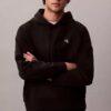 Sudadera con capucha de felpa Monogram relajada de felpa de alta calidad Sudadera con capucha de felpa Monogram relajada de felpa de alta calidad