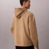 Sudadera con capucha de mezcla de lana con logotipo Sudadera con capucha de mezcla de lana con logotipo