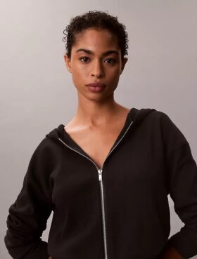 Sudadera con capucha de punto holgada Sudadera con capucha de punto holgada