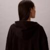 Sudadera con capucha y cremallera completa de jersey de algodón con logotipo Sudadera con capucha y cremallera completa de jersey de algodón con logotipo