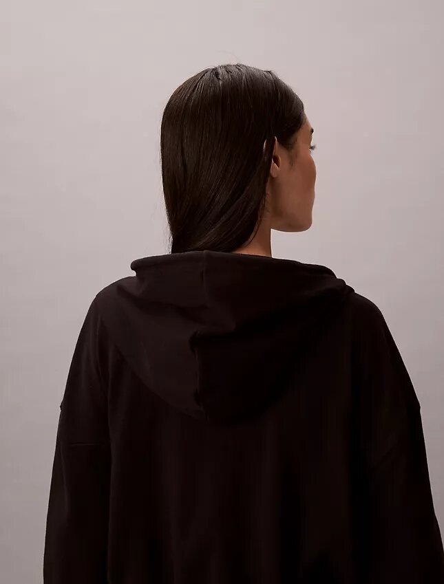 Sudadera con capucha y cremallera completa de jersey de algodón con logotipo Sudadera con capucha y cremallera completa de jersey de algodón con logotipo