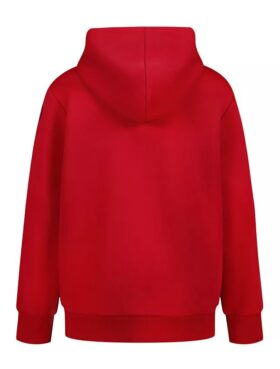 Sudadera con capucha y cremallera con parche Monologo para niños