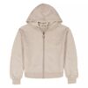 Sudadera con capucha y cremallera de felpa para niñas Sudadera con capucha y cremallera de felpa para niñas