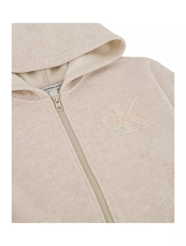 Sudadera con capucha y cremallera de felpa para niñas Sudadera con capucha y cremallera de felpa para niñas