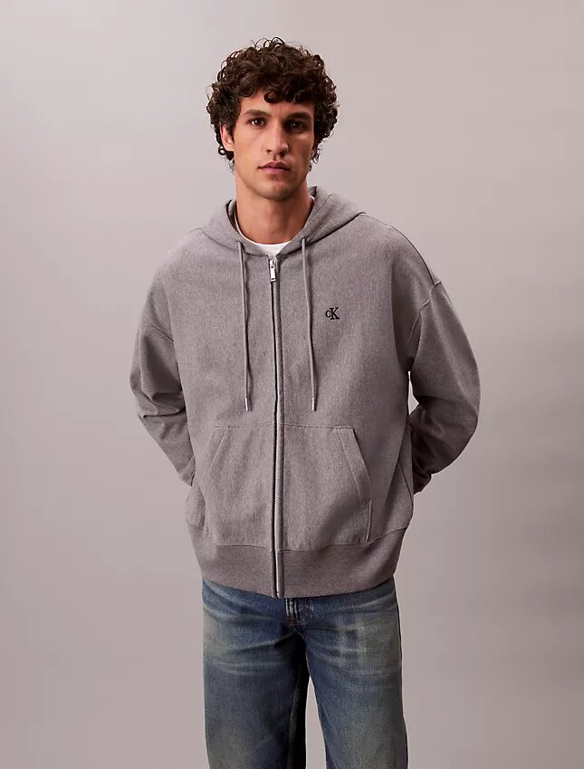 Sudadera con capucha y cremallera de felpa premium Sudadera con capucha y cremallera de felpa premium