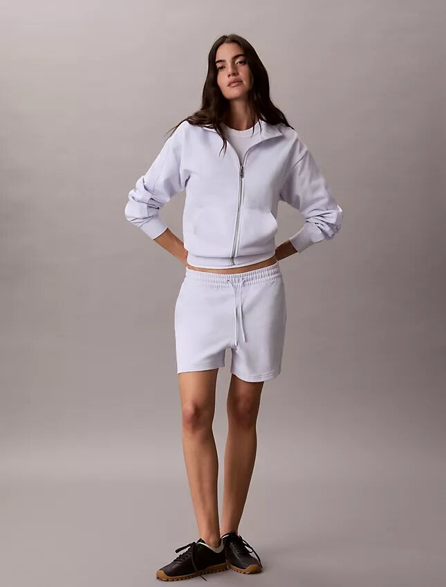 Sudadera con cremallera completa y cinta con el logotipo Sudadera con cremallera completa y cinta con el logotipo