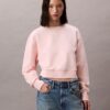 Sudadera corta de felpa francesa de corte holgado
