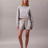 Sudadera corta de felpa francesa de corte holgado