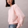 Sudadera corta de felpa francesa de corte holgado