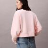 Sudadera corta de felpa francesa de corte holgado