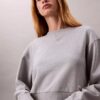 Sudadera corta de felpa francesa de corte holgado