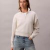 Sudadera de cuello alto con cremallera de un cuarto y logo de archivo Sudadera de cuello alto con cremallera de un cuarto y logo de archivo