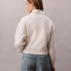Sudadera de cuello alto con cremallera de un cuarto y logo de archivo Sudadera de cuello alto con cremallera de un cuarto y logo de archivo
