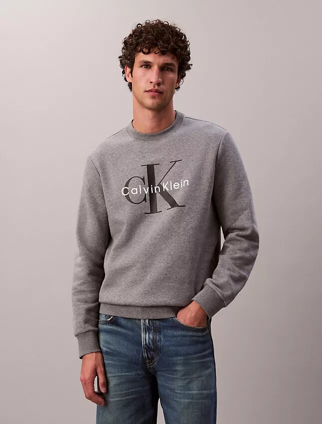 Sudadera de felpa con cuello redondo Monólogo Sudadera de felpa con cuello redondo Monólogo