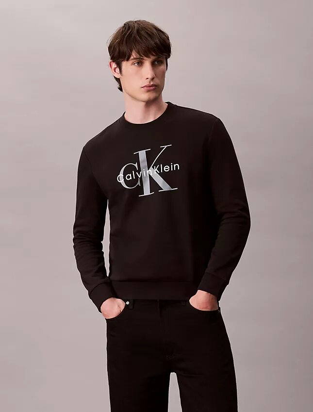 Sudadera de felpa con cuello redondo Monólogo Sudadera de felpa con cuello redondo Monólogo