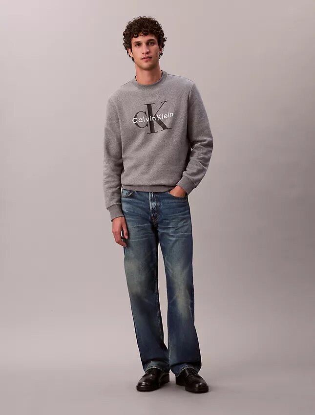 Sudadera de felpa con cuello redondo Monólogo Sudadera de felpa con cuello redondo Monólogo