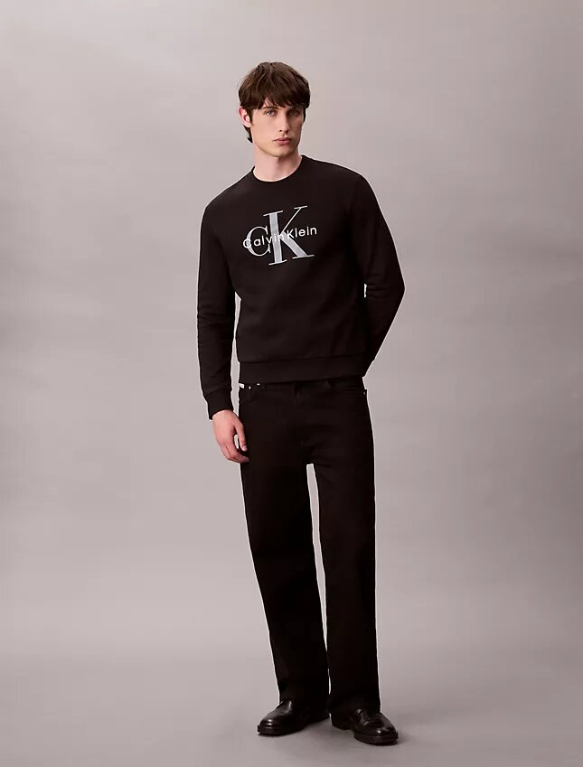Sudadera de felpa con cuello redondo Monólogo Sudadera de felpa con cuello redondo Monólogo