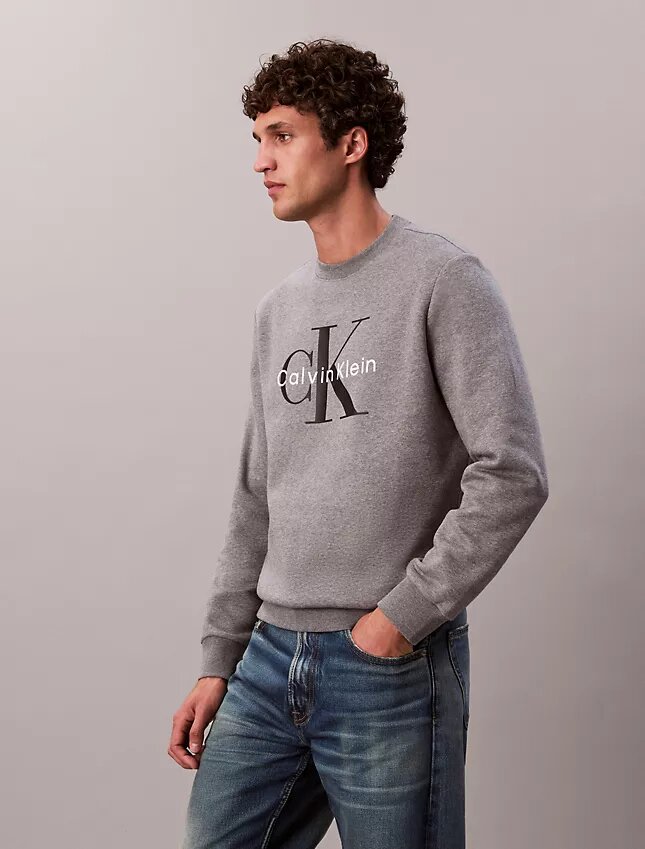 Sudadera de felpa con cuello redondo Monólogo Sudadera de felpa con cuello redondo Monólogo