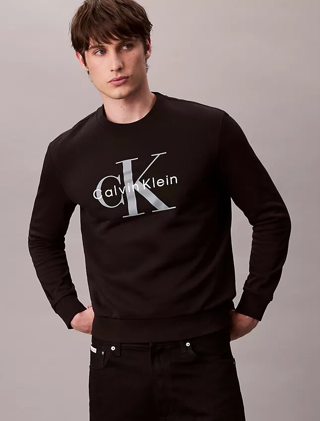 Sudadera de felpa con cuello redondo Monólogo Sudadera de felpa con cuello redondo Monólogo