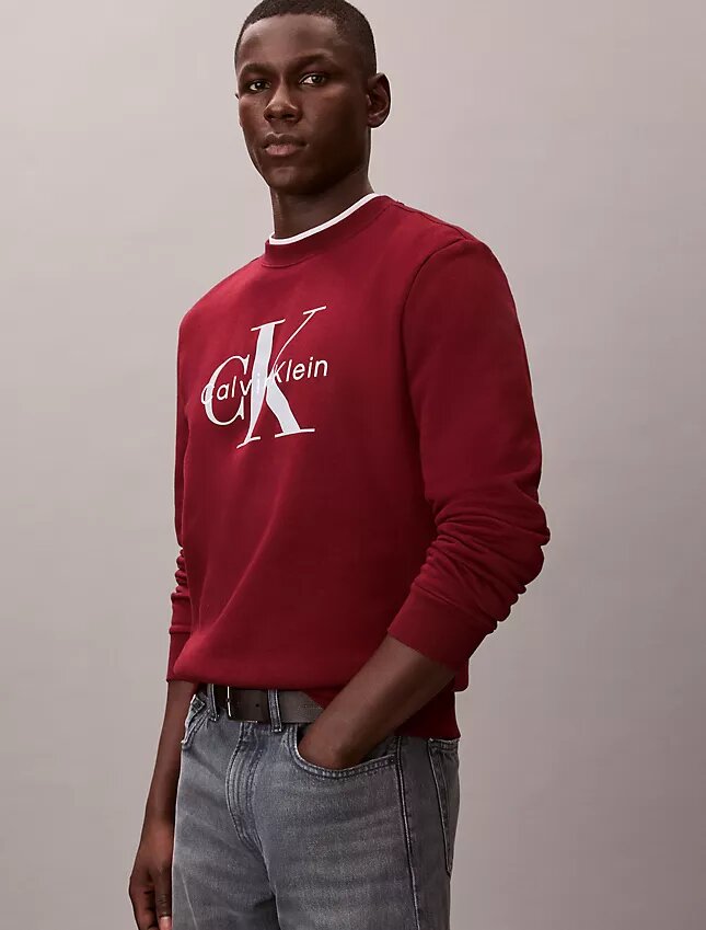 Sudadera de felpa con cuello redondo Monólogo Sudadera de felpa con cuello redondo Monólogo