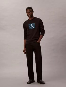 Sudadera de felpa con gráfico de Monogram en capas Sudadera de felpa con gráfico de Monogram en capas