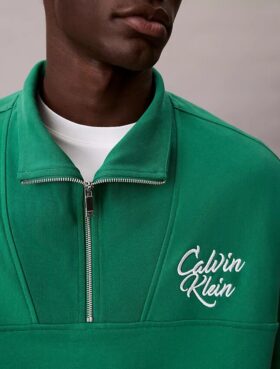 Sudadera de felpa premium con cremallera de un cuarto y corte holgado Sudadera de felpa premium con cremallera de un cuarto y corte holgado