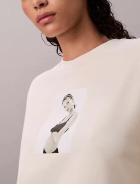 Sudadera holgada con estampado de Kate Moss Sudadera holgada con estampado de Kate Moss