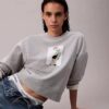 Sudadera holgada con estampado de Kate Moss