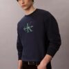 Sudadera holgada de felpa de primera calidad con logotipo Monogram Sudadera holgada de felpa de primera calidad con logotipo Monogram