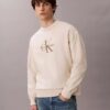 Sudadera holgada de felpa de primera calidad con logotipo Monogram Sudadera holgada de felpa de primera calidad con logotipo Monogram