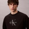 Sudadera holgada de felpa de primera calidad con logotipo Monogram Sudadera holgada de felpa de primera calidad con logotipo Monogram