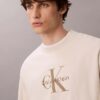 Sudadera holgada de felpa de primera calidad con logotipo Monogram Sudadera holgada de felpa de primera calidad con logotipo Monogram