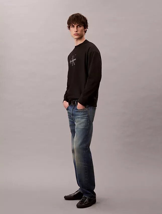 Sudadera holgada de felpa de primera calidad con logotipo Monogram Sudadera holgada de felpa de primera calidad con logotipo Monogram