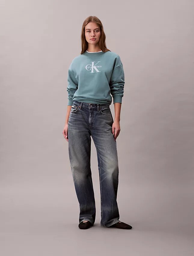 Sudadera holgada de felpa francesa Monólogo Sudadera holgada de felpa francesa Monólogo