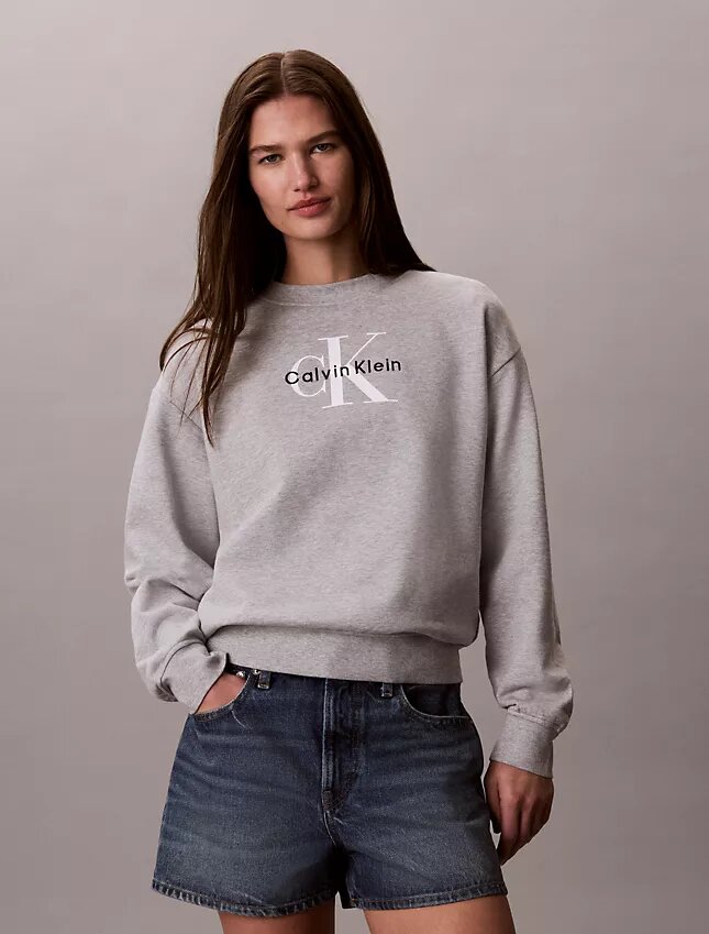 Sudadera holgada de felpa francesa Monologo Sudadera holgada de felpa francesa Monologo