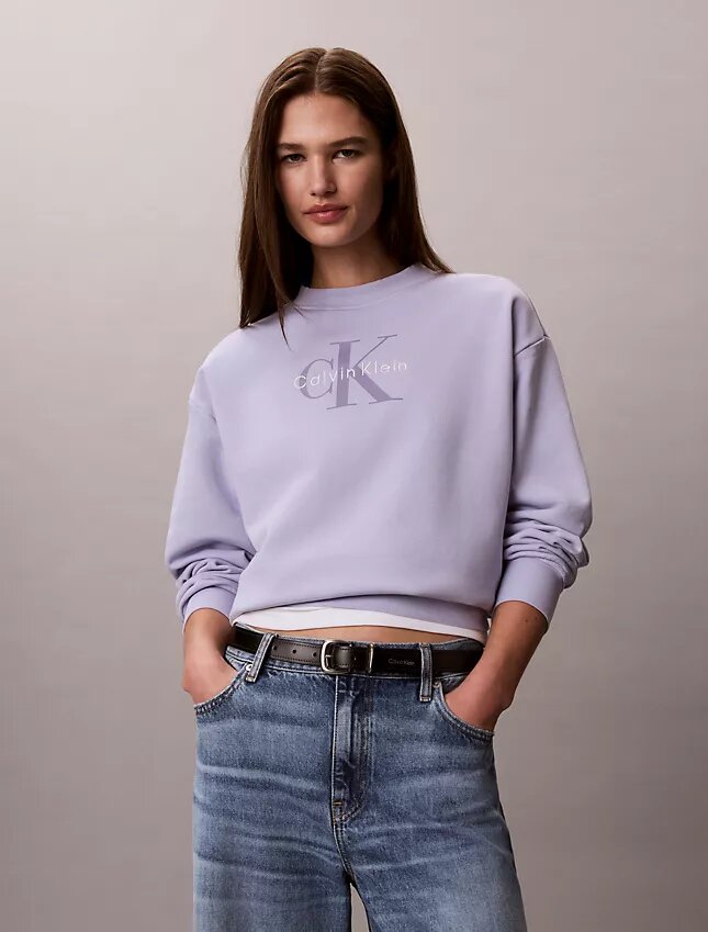 Sudadera holgada de felpa francesa Monologo Sudadera holgada de felpa francesa Monologo