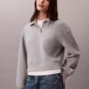 Sudadera polo Ck de corte holgado