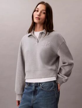 Sudadera polo Ck de corte holgado