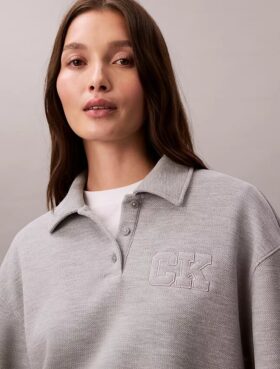 Sudadera polo Ck de corte holgado